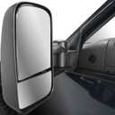 Driver Side Trail Ridge Tow Mirror Power Heated Textured Black  for Silverado Sierra