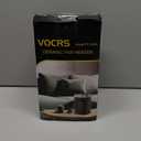 Small Portable Space Heater for Indoor Use - VOCRS 1500W PTC Electric Heater with Thermostat, Remote Control, 12H Timer, Eco and Fan Mode, Rapid and Safe Heating for Bedroom, Office