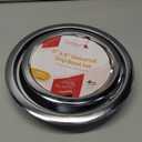 4 Pack Chrome Drip Pans, Compatible with Whirpool Kenmore Frigirate Stove Top Drip Bowls. Include 2 Pcs 6'' Range Replacement Drip Pans and 2 Pcs 8 '' Cooktop Drip Pans (Frigidaire, Silver)