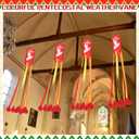 4 Pack 24 Inch Sunday Windsocks Pentecost Decorations Come Holy Spirit Christian Religious Holiday Party Decorations Heavy Duty Ripstop Red Windsocks for Church Garden Lawn Outdoor Indoor Decor