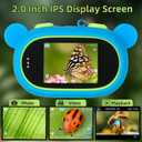 Microscope for Kids 2.0" IPS Screen 500X-1000X Digital Handheld Kids Microscope with 8 LED Lights for Adults/Children Compatible with Mac/Windows