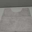 Sport Grey U-Shaped Toilet Rug 20" x 20 Contoured Toilet Mat Absorbent Shaggy Bathroom Rug Floor Mats