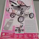 Bayer: 4-in-1 Toy Baby Doll Pram Stroller Cosy Set - Dolls Up to 18" (Pink/Grey) | Baby Dolls | Pretend | Dress up | Accessory