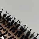 Aima Beauty 4 in 1 Worldwide Travel Hot Air Brush Dual Voltage Blowout Brush Oval Shape 110-120V/220-240V Straightener Blow Dryer Brush Negative Ionic Lock Moisture Gift 360 Swivel Cord Black