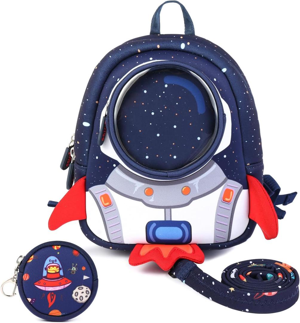 Toddler Backpack for Boys& Girls - Toddler Leash Included- Secure and Stylish for Active Toddlers- Perfect for Little Explorers - Preschool Travel School (1-3 Years)