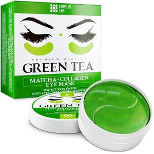 Under Eye Patches for Puffy Eyes, Dark Circles, Undereye Bags - Green Tea Skincare Treatment Mask for Wrinkles, Puffiness Reducer - Hyaluronic Acid, Collagen,Caffeine - Gifts for Women & Men - 60 Pads (1 Count (Pack of 1))