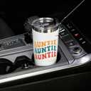 Cool Aunt Gifts from Niece Nephew - Best Auntie Birthday Gifts Ideas, Insulated Stainless Steel Coffee Tumbler Cup 20 OZ White