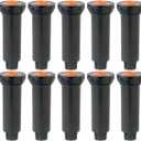 Rain Bird 1800 Series Pop-Up Sprinklers 10 PACK - Nozzles NOT included - RainBird 4" 1804 model pop up irrigation sprinkler for lawn, yard, garden, planter beds