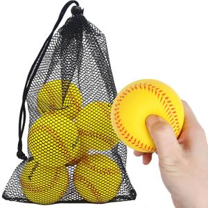 Avesfer Foam Baseballs 6-Pack - Soft Practice Baseball Training Balls for Safe Play, Indoors Outdoors, Ideal for Kids, Youth, Teenagers,Adults with Drawstring Bag