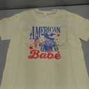 4th of July Toddler Baby Boys Girls T-Shirt Kids American Babe Independence Day Top(Size 120 ,Beige American Babe)