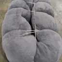 Hobestluk Bean Bag Chairs Large Bean Bag Couch for Adults Stuffed Sofa Chair Comfy Giant Bean Bag Chair with Spacious Design for Reading, Playing or Relaxing (Grey)