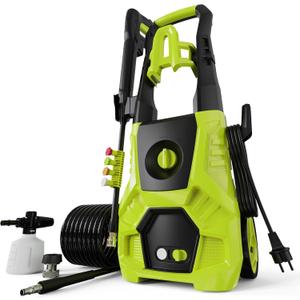 Pressure Washer, 5000PSI Max 3.6GPM Electric Power Washer with Foam Cannon 35FT Power Cord 4 Nozzles, Pressure Washer for Cars, Patios, Fences, Decks and Driveway