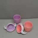 Munchkin Sippy Cup for 6 Month Old and Up, Spill Proof Miracle 360 Toddler Cups with Transition Handles, 7 Ounce, 2 Pack, Pink/Purple