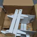 Floating Book Shelves for Wall, 8 Tier Invisible Floating Bookshelf, Vertical Spine Book Tower, Wall Mounted & Space Saving, Heavy Duty Metal Book Organizer for Home Office, 4 Pack White