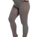 80D Plus Size Tights for Women Fake Translucent Pantyhose Leggings for Warm Spring Winter (XL)