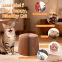 Upgraded Double Layer Curls Cardboard Cat Toy, Magic Organ Cardboard Cat Scratcher with Cat Toy Ball Track for Kitten Kitty, Foldable Accordion Interactive Cats Ball Toy for Indoor Cats
