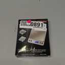 Digital Food Kitchen Scale Upgraded, YONCON 3000g/0.1g High Accuracy Mini Pocket Scale Measures in Grams and oz for Cooking, Baking, Jewelry, Tare Function,2 Trays, LCD Display (Batteries Included) (Black)