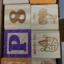SainSmart Jr. Wooden Alphabet Blocks 1.73 Inch, 30Pcs Building Blocks Including Letters, Numbers and Animals, Montessori Wooden Blocks for Preschool Toddlers