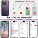 Vinich for iPhone 15 Pro Wallet Case with Card Holder, RFID Blocking Credit Slots Kickstand Shockproof Phone Cover Fit for iPhone 15 Pro 6.1" Purple