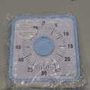 Secura 60-Minute Visual Countdown Timer, 7.5-Inch Oversize Classroom Visual Timer for Kids and Adults, Durable Mechanical Kitchen Timer Clock with Magnetic Backing (Navy Blue)