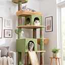 Globlazer S72 Heavy Duty Cactus Cat Trees for Large Cats 20 lbs+, Green