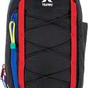 Hurley Men's Crossbody Sling Bag, Black/Primary Multi, One Size