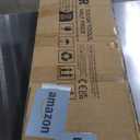 Happybuy 3-Step Transitional Handrail Fits 1 or 3 Steps Matte Stair Rail Wrought Iron Handrail with Installation Kit Hand Rails for Outdoor Steps (Unadjustable) (Black)