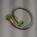 YANWOO 304 Stainless Steel 2ft Short Garden Hose with Female to Female Metal Connector, Flexible & Lightweight Water Hose (2ft)