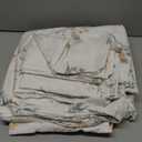 Duvet Cover Set King Size Vintage Style Garden Floral Duvet Cover 100% Cotton 3 Pcs Chic Floral Comforter Cover with Zipper Botanical Coquette Duvet Cover Set Ultra Soft & Breathable (Cream 02)