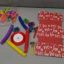 Syhood 24 Pack Christmas No Snap Party Table Favors with Prizes Christmas No Snap Crackers with 24 Pcs Little DIY Xmas Crackers Holiday Table Favors Set for Party(Classic Pattern)