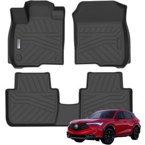 Floor Liners for 2025 Acura ADX TPE All Weather Protection 1st & 2nd Row Car Floor Mats 2025 ADX Accessories-Black