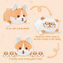 17" Corgi Plush, Soft Stuffed Animal Dog Pillow Toy, Corgi Mommy with 4 Baby Puppy Family Set, Cute Birthday Gift for Kids Boys Girls