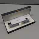 Black Rollerball Pen With 24K Gold Finish, Luxury Grade Craftsmanship Pen, Schmidt 888F Ink Refill, Exquisite Men's And Women's Gift Pen Set, Professional, Writing, Executive,Office, Nice Pen