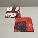 TAJWE Christmas Pillow Covers 18x18 Set of 2 Let it Snow Snowman Christmas Trees Xmas Throw Lumbar Cushion Cases for Couch Sofa Home Decorations