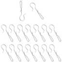 16PCS Multifunctional Metal Small S Hooks Stainless Steel Storage Rack S Hooks 1.57x0.82x0.37 inches for Hanging Kitchen Cookware Cubic Hanging Hooks