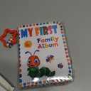 Fullhawl My First Family Album Holds 17 4x6 Pictures Photo Album Soft Cloth Book for Family Memory Gift(Classic)