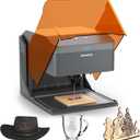 Genmitsu Kiosk 5W 5000mW Laser Engraver, Light Weight & Portable Laser Engraver Machine, Home Laser Cutter with Acrylic Enclosure for Wood/Leather/Metal, 3.9'' x 3.9'' Engraving Area, Safety Class 1