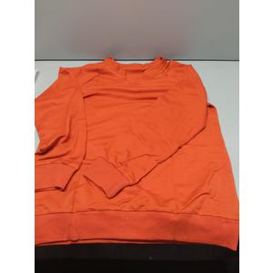 Angerella Womens Long Sleeve Shirts Casual V Neck Sweatshirts Loose Fit Lightweight Pullover Tops L, Orange