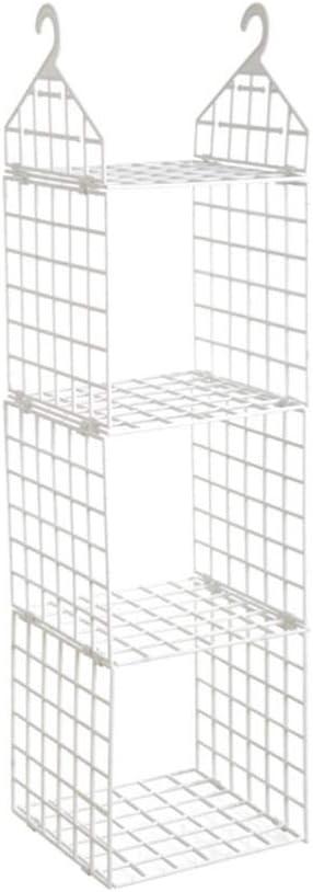 ARTIBETTER Three Drawer Storage Rack Folding Closet Hangers Space Saver Hanging Pajama Organizer (29.5x29.5x112.5cm)