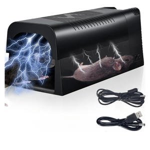2026 Upgraded Electric Mouse Trap Zapper Rat Traps Indoor for Home, High Voltage Instantly Kills Mice & Rats, No Touch Reusable Indoor Rodent Killer for Attic, Kitchen, Garage