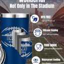 Football Fan 20 Oz Insulated Travel Coffee Cup Mug Tumbler with Lid Dallas Themed Merch Shop Men Women Sport Stuff Gear Apparel Cowboys Team Decor Accessories Husband Boyfriend Dad Cool Birthday Gifts