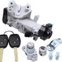 ApplianPar Ignition Switch Door Lock Cylinder with 2 Remote Keys for CRV 2007-2011