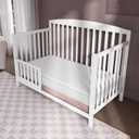 Dream On Me Breathable 2-In-1 Foam Core Crib and Toddler Bed Mattress, 5 Inch