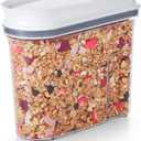 OXO Good Grips Airtight POP Small Cereal Dispenser (2.5 Qt),2.5qt,2.5 Qt - Granola (1 Count (Pack of 1), White)