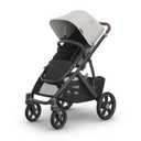 UPPAbaby Vista V3 Convertible Single-to-Double Stroller for Baby & Toddler, 30+ Configurations, Car Seat Compatible, All-Wheel Suspension, XL Basket – Savannah (Pearl Grey Jacquard/Carbon Frame)
