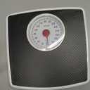 Taylor Battery Free Analog Scales for Body Weight, 330LB Capacity, Easy to Read Large 4.25-inch Dial, 10.3 x 10.6-inch Vinyl Mat Platform, Black