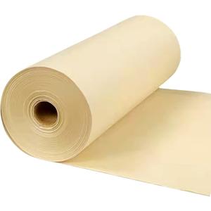 MEGREZ Roll Pack Thicken Calligraphy Paper for Practice Chinese Japanese, 35cm x 100m(13.8in x 328ft), Sheng(Raw) Xuan Paper, Yellow