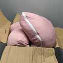 BATTOP Pregnancy Pillow for Sleeping,Maternity Pillow with Cooling Removable Cover,Support for Back,Legs,Belly,HIPS for Pregnant Women,Body Pillows for Adults,Pregnancy Must Haves (Cooling-coco Pink)