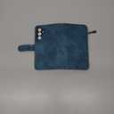 iCoverCase for Samsung Galaxy A14 5G Wallet Case with Card Holder for Women, Crossbody Lanyard Strap Kickstand PU Leather Case with Zipper Pocket Credit Card Slots Cover (Blue)