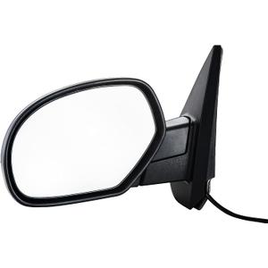 Side View Mirror Replacement Fit for 07-13 Chevy Silverado 1500 2500 3500 HD GMC Sierra 1500 2500 GMC Yukon/Yukon XL 1500 Power Heated Manual Folding Driver Side Mirror, Only driver side